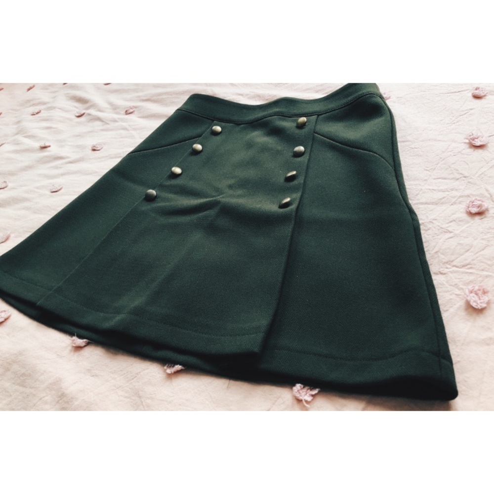 Olive green H&M skirt